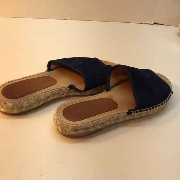 Patricia Green Blue Suede Slip-On Sandals Size 37 (US ) - Picture 4 of 15